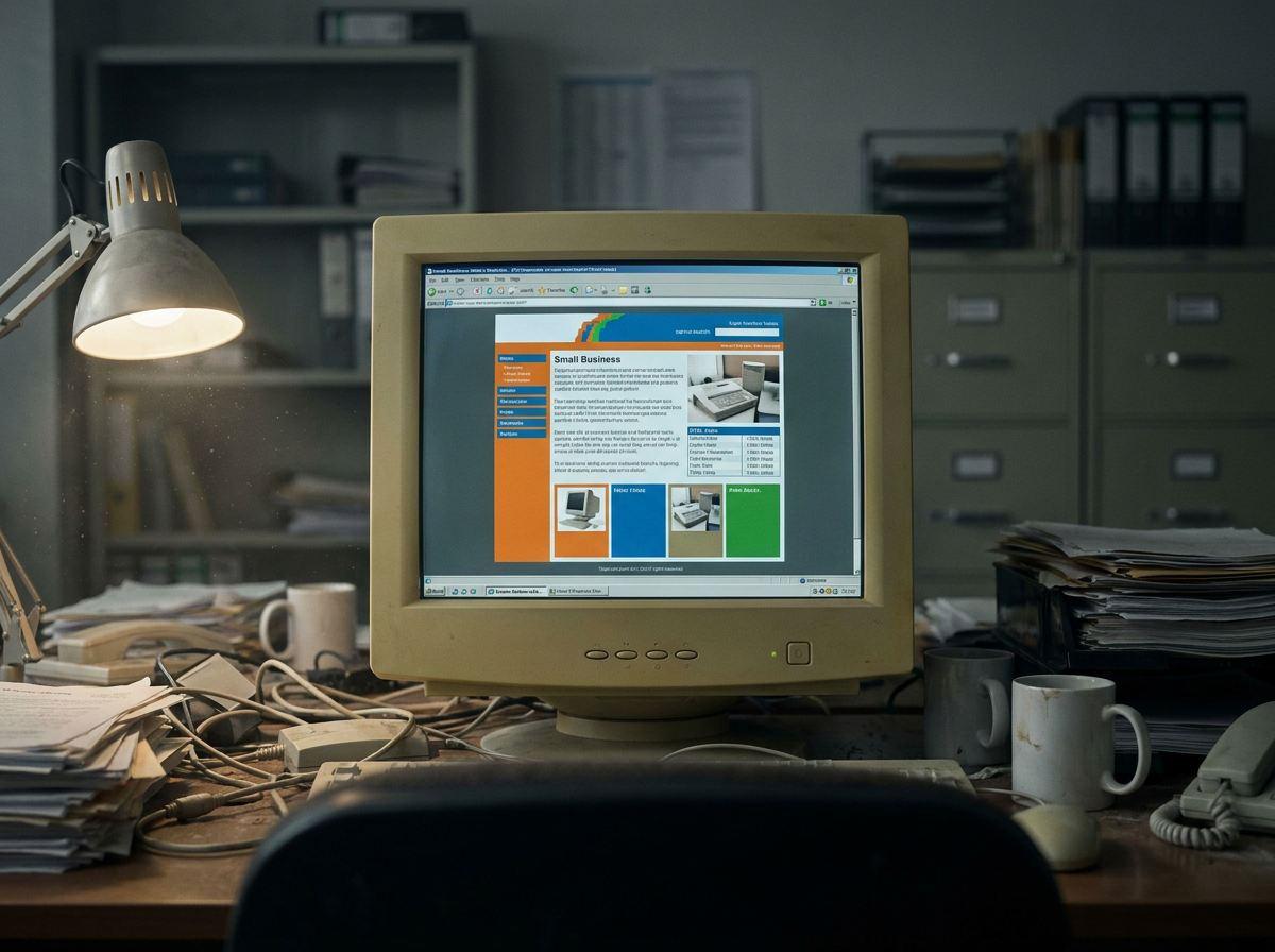 Veraltete Website